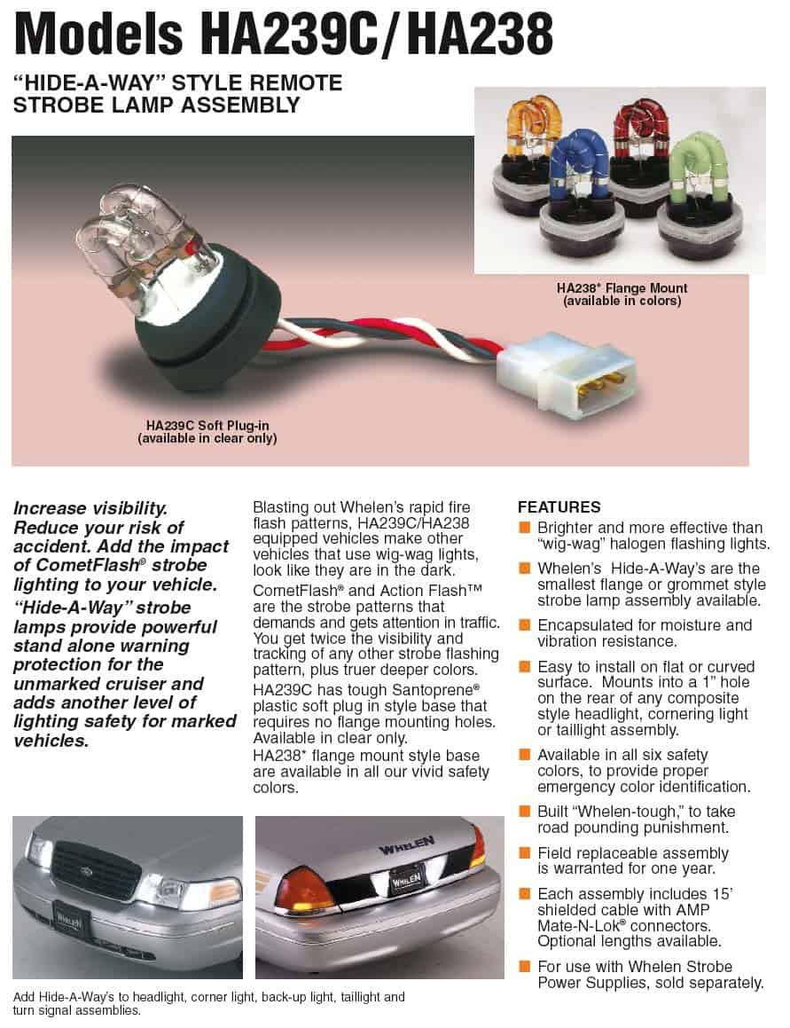 Whelen 90 Watt 4 Strobe Kit