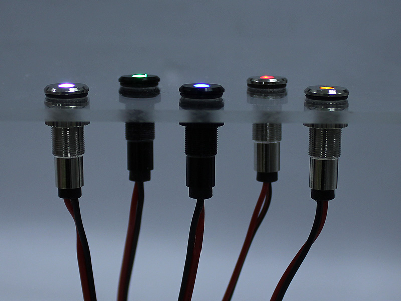 LED Indicator Light - aluminum panel mount | Oznium