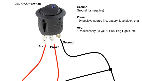 On Off Rocker Switch Wiring Diagram