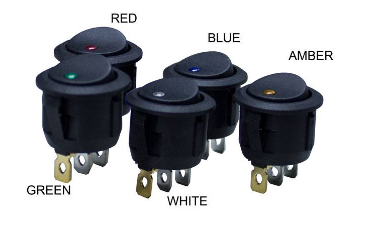 LED Round Rocker Switch