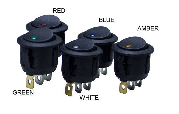 LED Round Rocker Switch