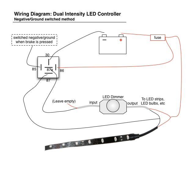 Wiring Led Brake Lights Running Light Controller Diagram