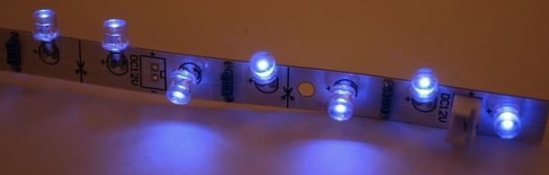 bend leds on flathead led strip