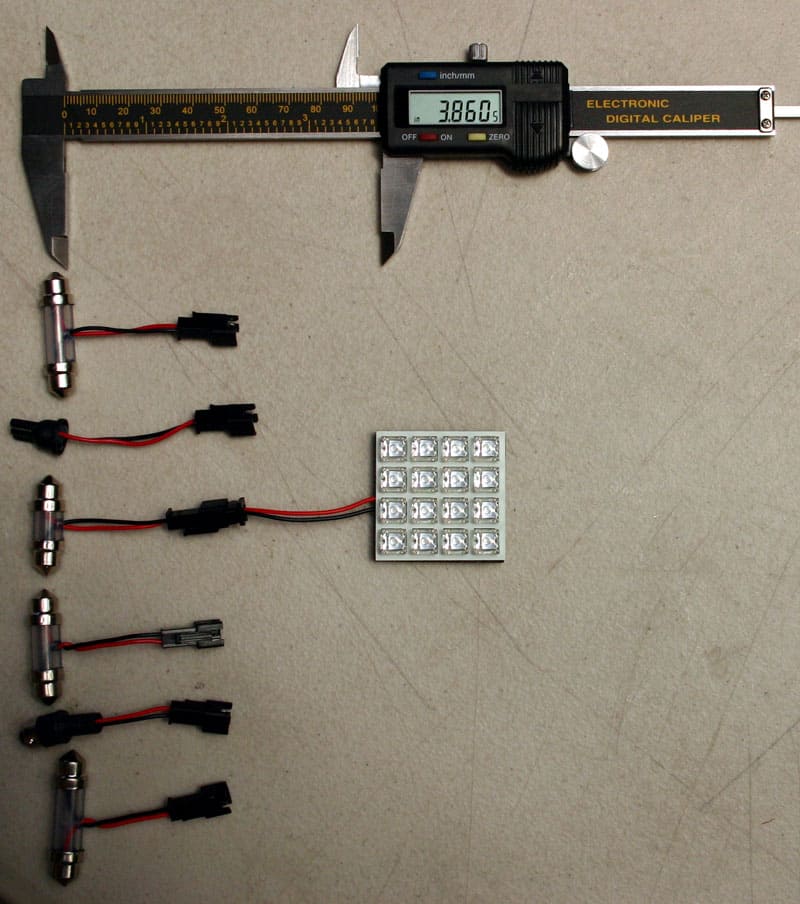 LED Dome Light Dimensions