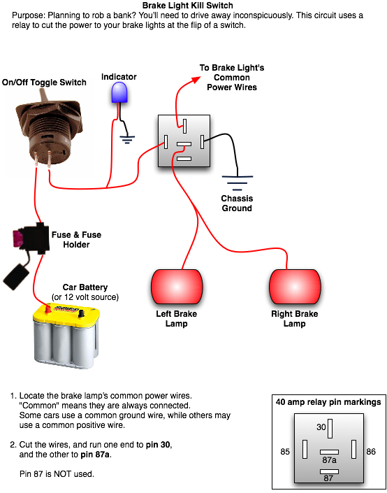 Rear Brake Light Kill Switch