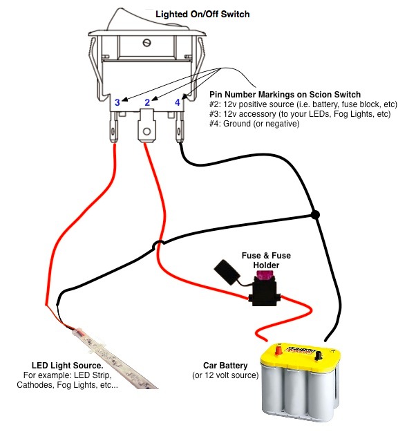 diagram for wiring a switch led lights  circuit wiring and