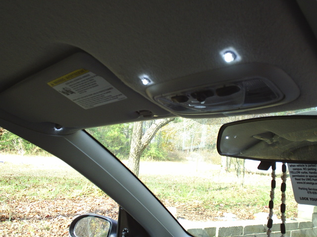 Install in Ford Focus replacing dome light. Quite bright, even in daylight.