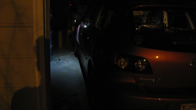 4-chip superflux installed under mirror