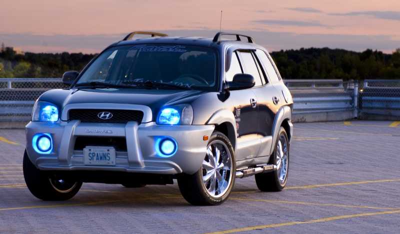 Single blue superflux in each headlight and foglight. 