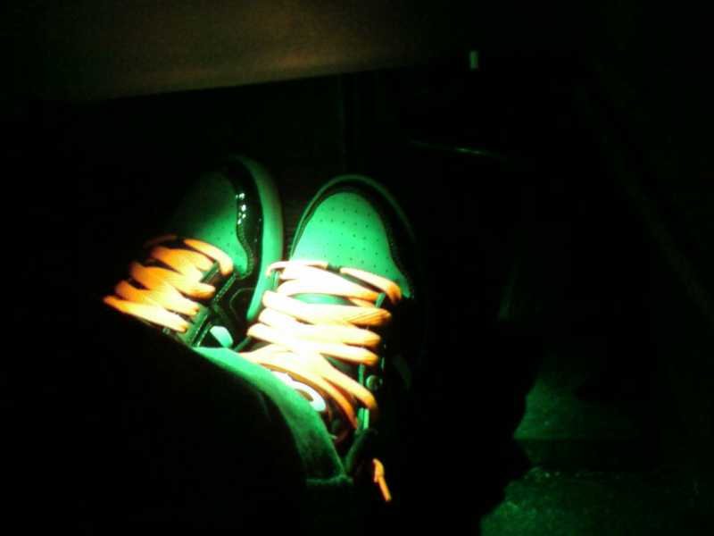 Green SuperFlux on the kicks (phone camera)