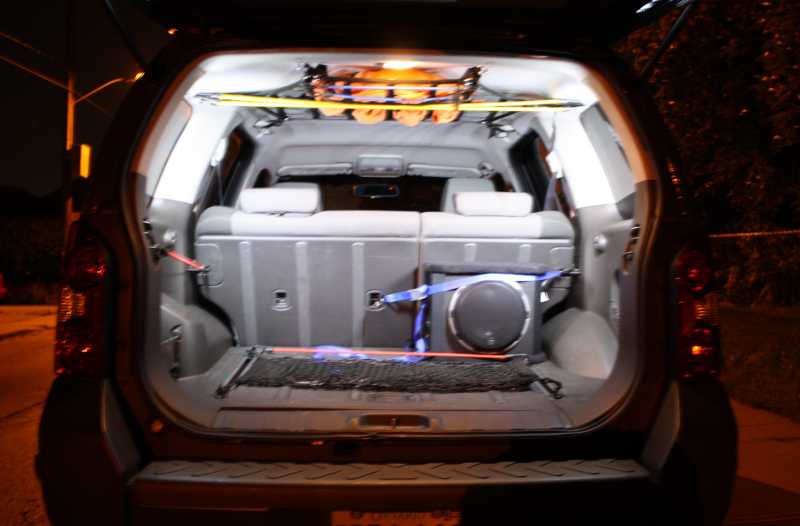 10 White Superflux in trunk. Amazingly bright.