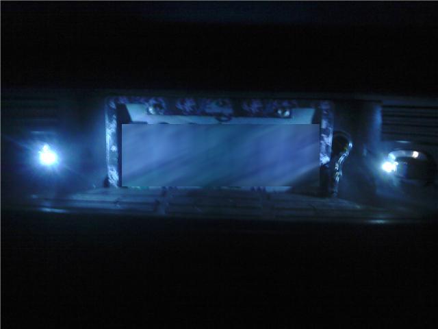 2 4 Chip LED\'s white custom put on in my buddy\'s silverado licence plate Lights