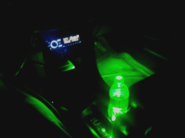 1 Tiny prewired surface mount in the cup holder 