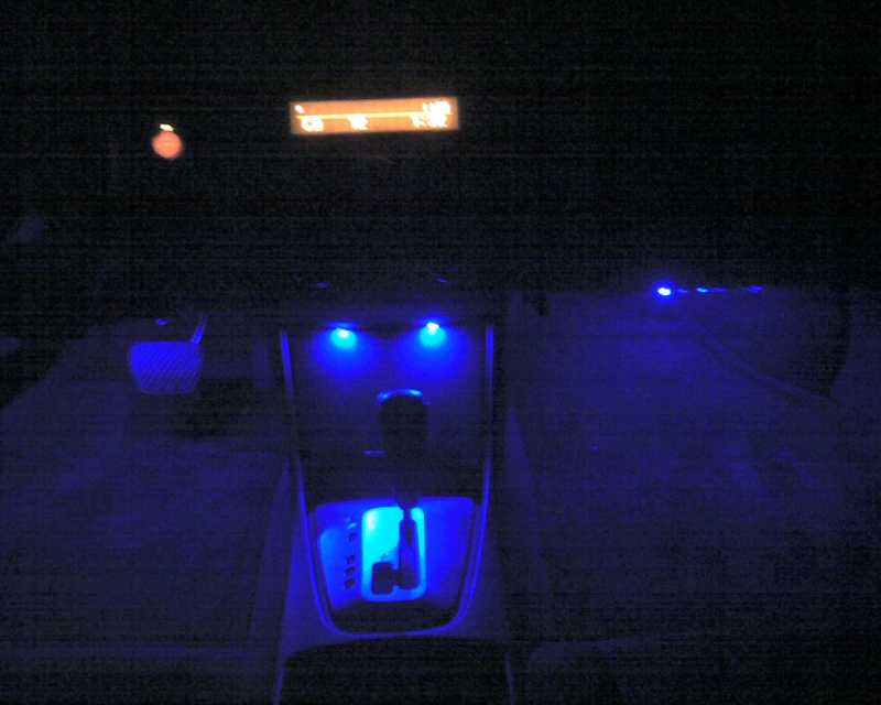 two leds under the radio