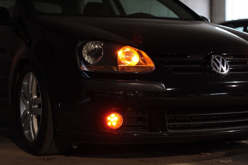 6 Orange LED's as DRL/Marker lights in the OEM foglight position.