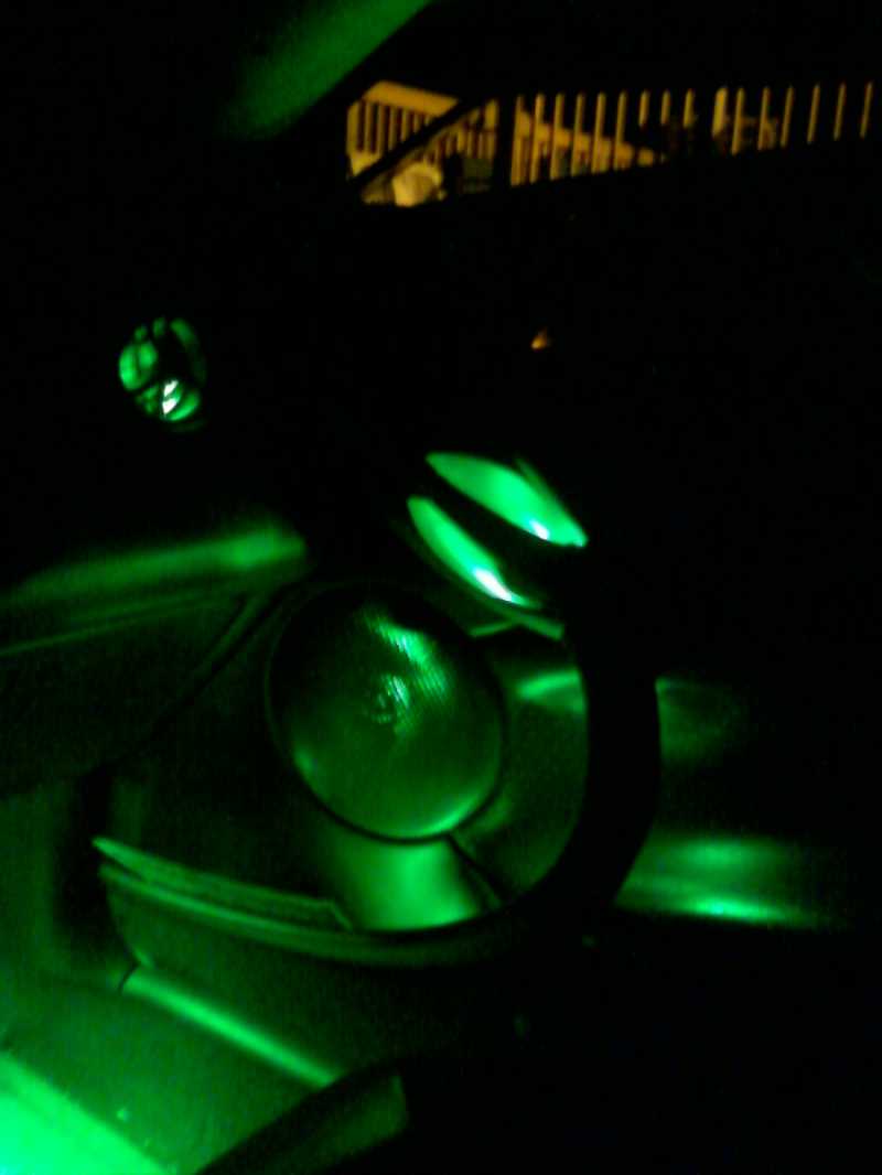 1 small chip in both my air vents and a 4.7 flexible strip by the feet and 5mm prewired lights in the door 