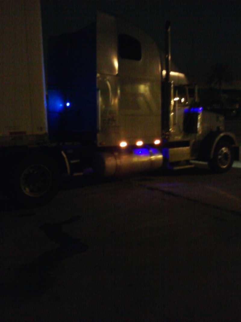 one surface mount underneath, one in the breather and one lighting up the back. along with a remote dimmer