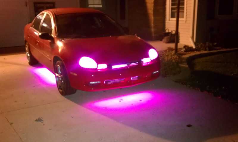 rgb surface mounts attached to ICEFLEX Driver attached to ICELED. 3 in headlight, 1 in turn signal