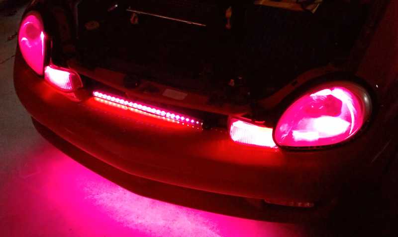 rgb surface mounts attached to ICEFLEX Driver attached to ICELED. 1 in headlight, 1 in turn signal