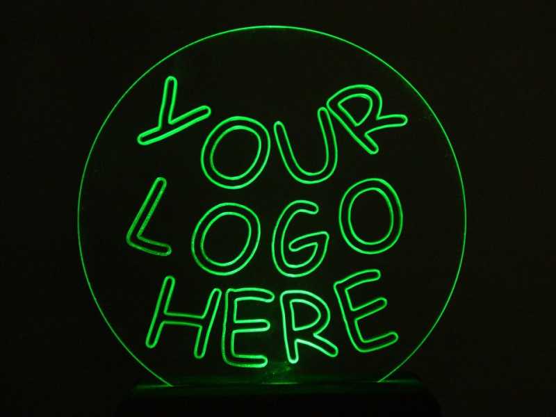 3/8" acrylic with custom logo