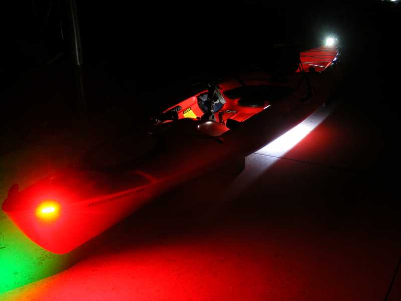 K3 Innovations Kayak lighting package. Best thing on the water and nothing like it. Navigation lights, cockpit lights and underwater lights. Kit available at k3innovations.com 
