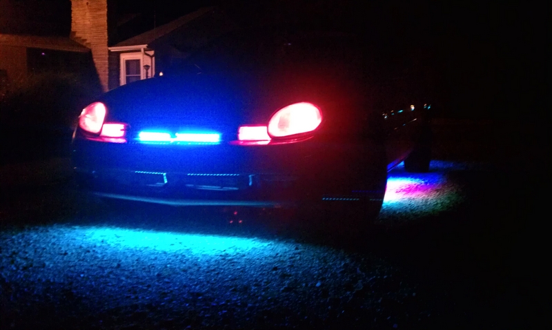 RGB Surface mounts in the headlights
