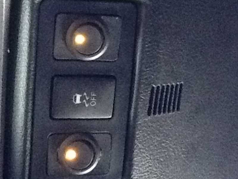 Close up of 2010 Toyota Tundra, under ignition switch area.