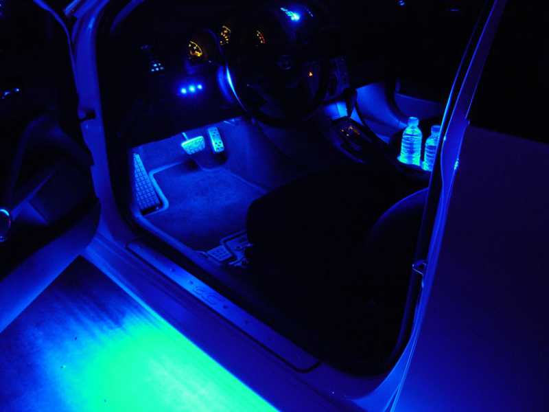 3 Blue Led Rocker Switches.