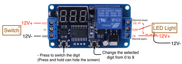 12v Delay Timer Relay