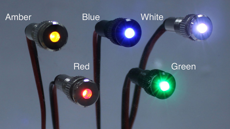 LED Indicator Light - aluminum panel mount | Oznium | Oznium