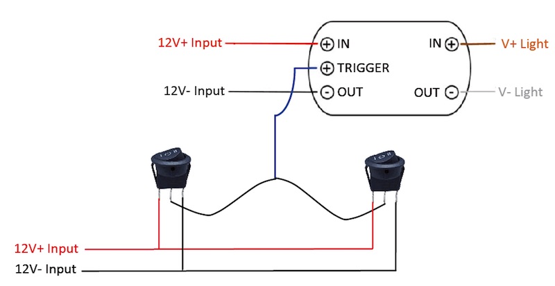 How to wire a 2-way switch with Fade In Fade Out LED dimmer