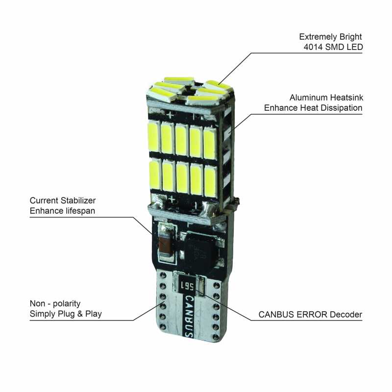 T10 License Plate, Interior, Truck LED Bulb