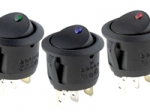Round Rocker LED switch